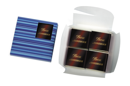 Шоколадные наборы с логотипом, Премьера simple 40 г