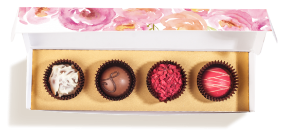 Весенняя коллекция 2018, Т1325. Нежность. Шоколадный презент (4 конфеты) арт. Т1325 Весенняя коллекция 2018, Т1325. Нежность. Шоколадный презент (4 конфеты) арт. Т1325