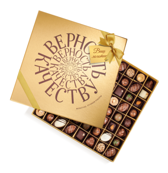 Новогодняя коллекция 2019, Шоколадный набор (64 конфеты ручной работы)