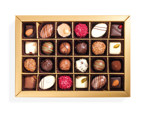 Новогодняя коллекция 2020, Набор с шоколадом и конфетами ручной работы 144 г/24 шт (светлый) арт. Т1823 Новогодняя коллекция 2020, Набор с шоколадом и конфетами ручной работы 144 г/24 шт (светлый) арт. Т1823