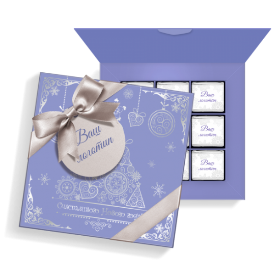 Новогодняя коллекция 2020, Набор конфет с начинками, 103 г (Девятница, бирюза) арт. Т1835 Новогодняя коллекция 2020, Набор конфет с начинками, 103 г (Девятница, бирюза) арт. Т1835