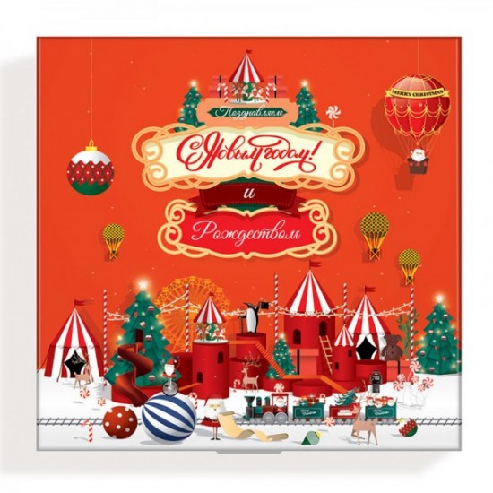 Шоколадные подарки на Новый Год 2021, Портфолио 73 г Premium Десерты (коллекция «Новогодняя сказка») арт. Т2261