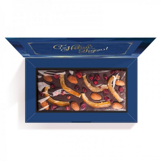 Шоколадные подарки на Новый Год 2021, Шоколад ручной работы Портфолио 100 г (коллекция «Ночь перед Рождеством») арт. Т2252 Шоколадные подарки на Новый Год 2021, Шоколад ручной работы Портфолио 100 г (коллекция «Ночь перед Рождеством») арт. Т2252